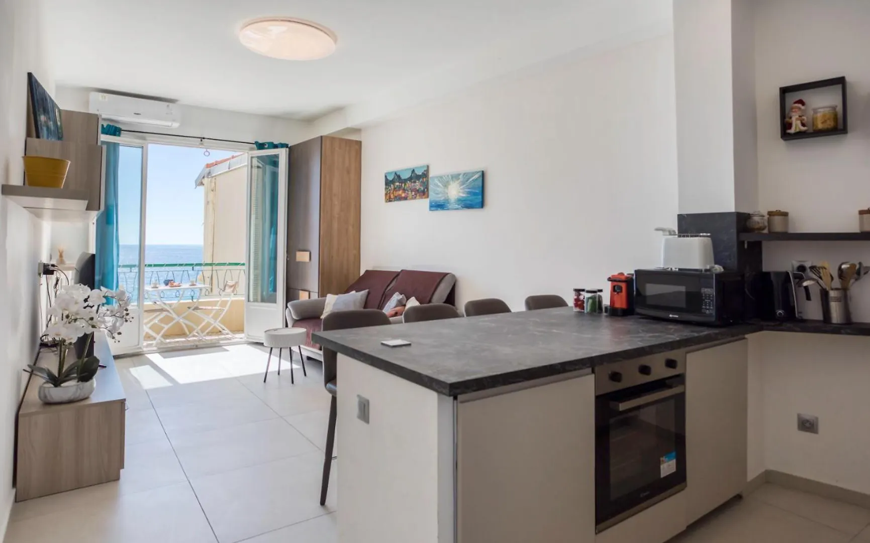 Apartmán #35 Suite Promenade Vue Mer Proche Aeroport Balcon &Ac Nice