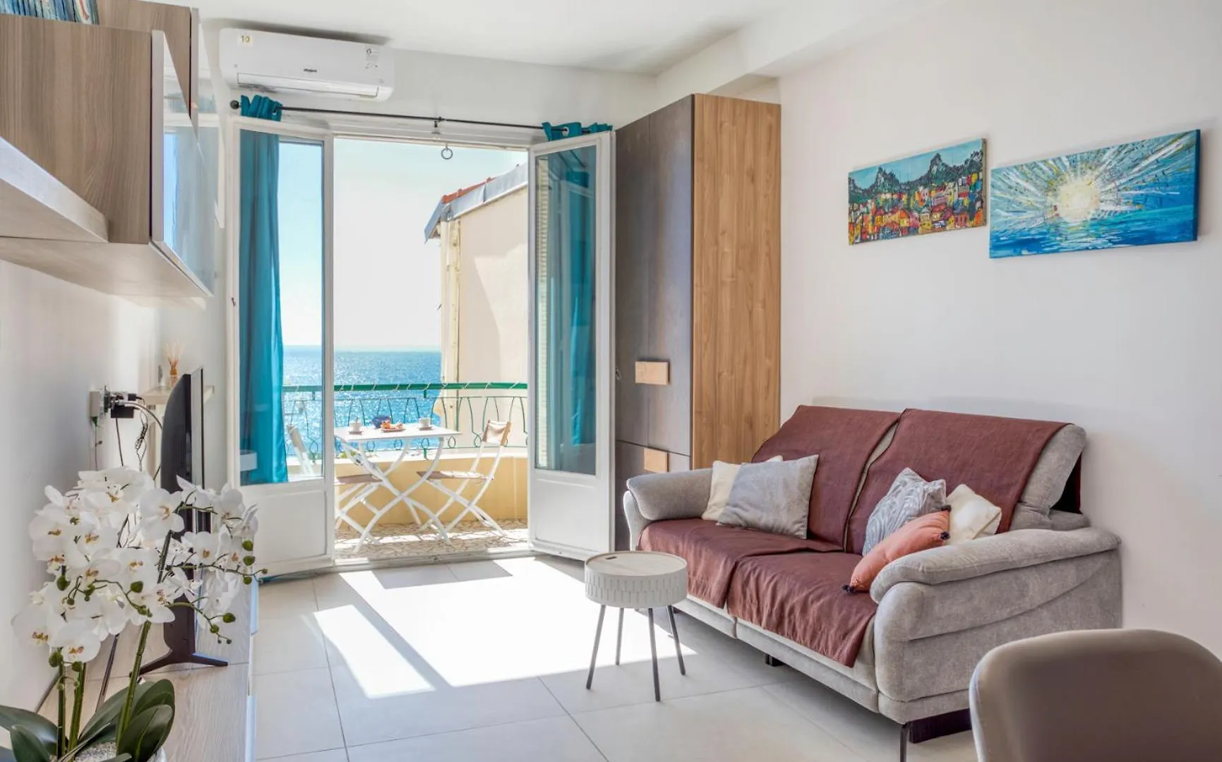 Apartment #35 Suite Promenade Vue Mer Proche Aeroport Balcon &Ac Nice France