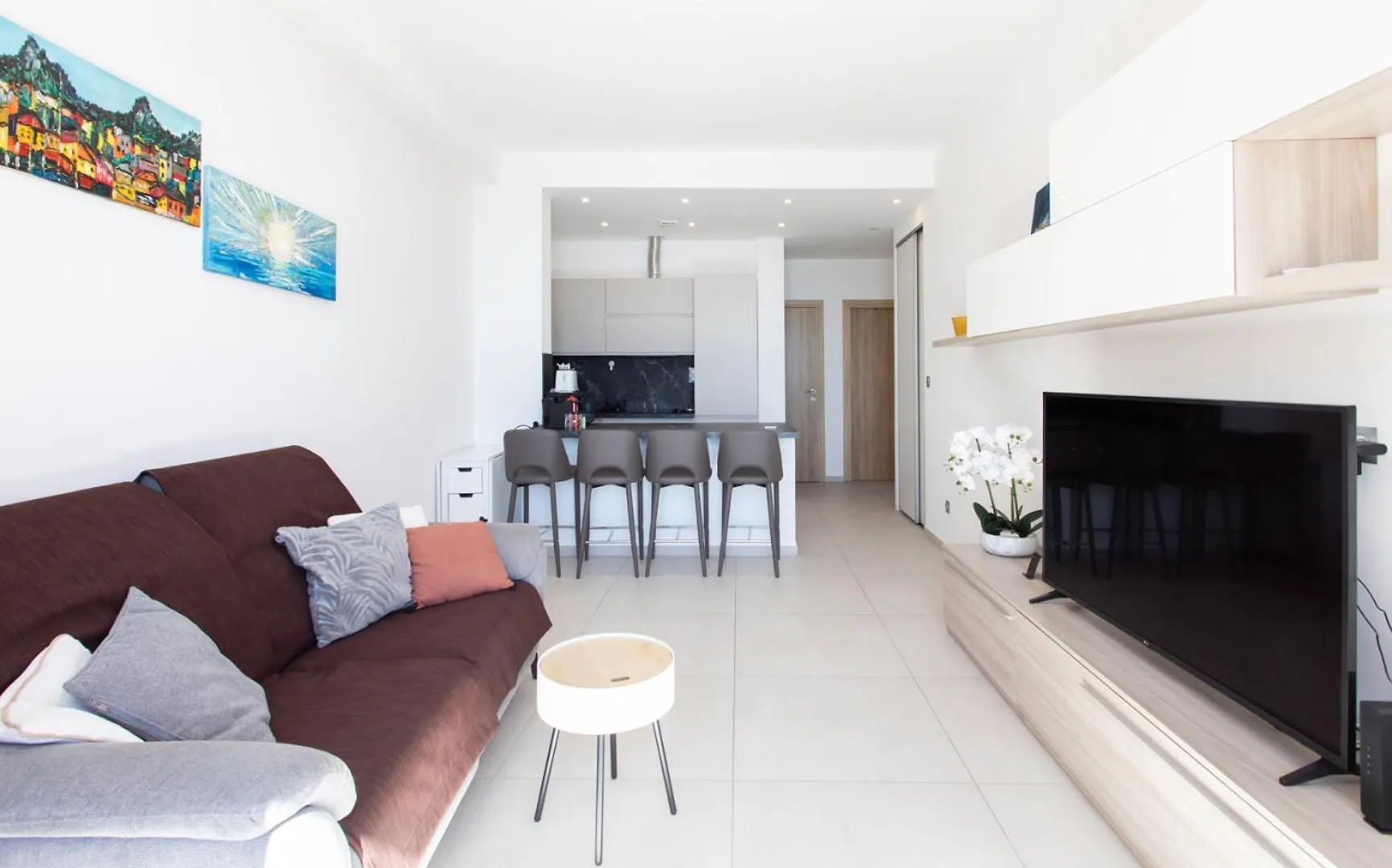 #35 Suite Promenade Vue Mer Proche Aeroport Balcon &Ac Nice