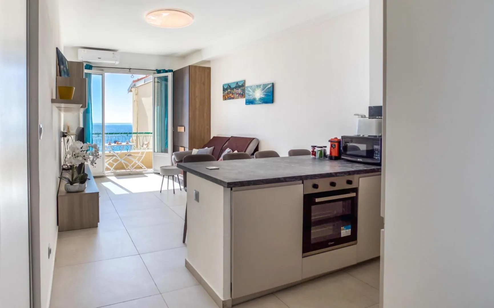 #35 Suite Promenade Vue Mer Proche Aeroport Balcon &Ac Nice Frankrig